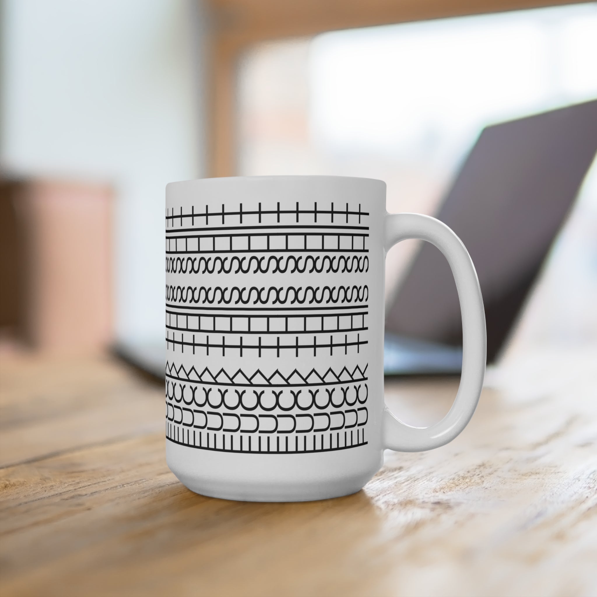 15oz Ceramic Mug — Hidden Message Mug - Funny Swear Word Coffee Mugs For Coworkers, Friends, Family