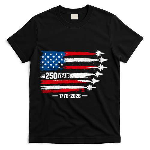 250th Anniversary USA Patriotic 250 Years American T-Shirt - Black