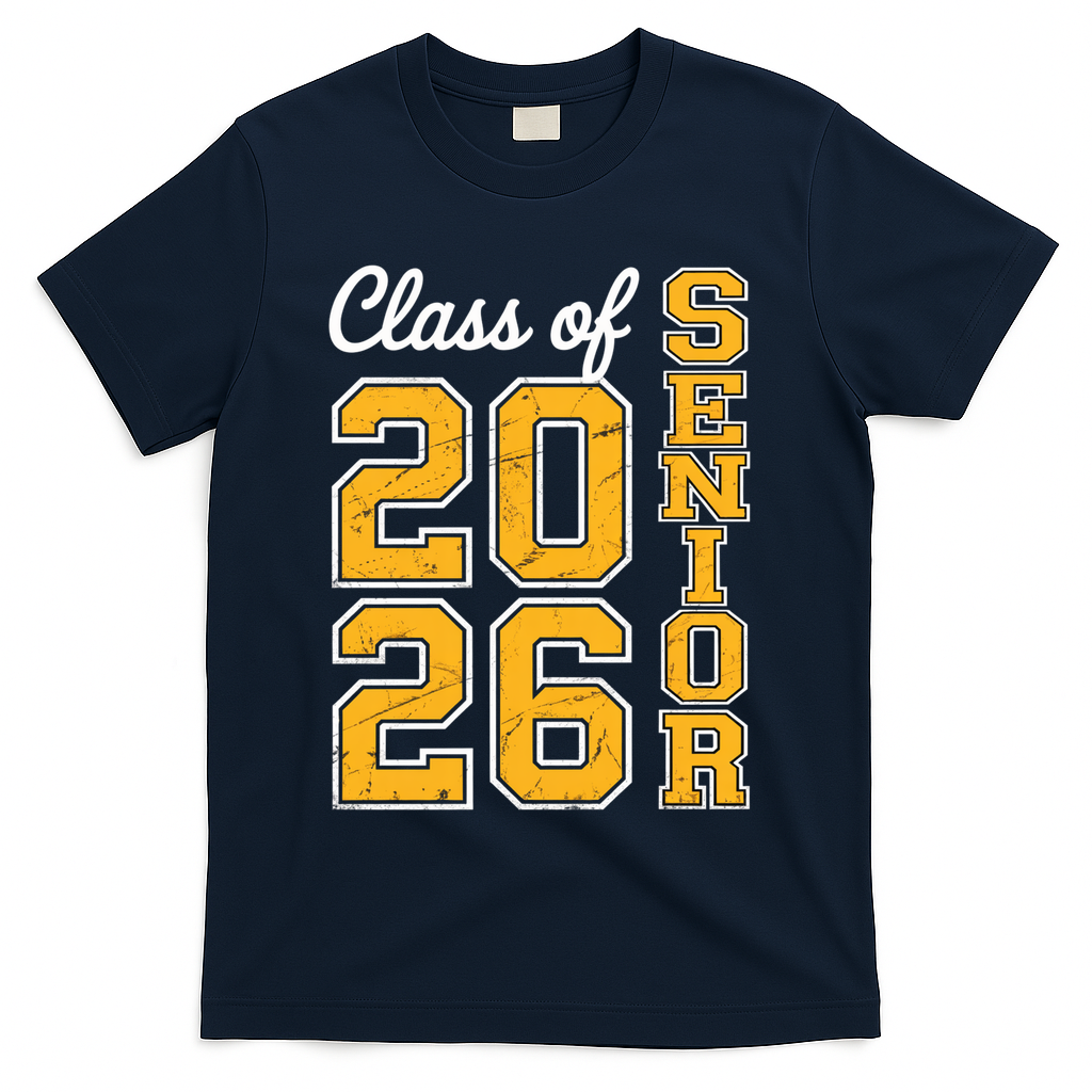 2026 Senior Graduation T-Shirt - Navy
