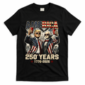 250 Years Donald Trump George Washington 1776-2026  T-Shirt - Black