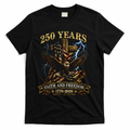 250 Years Faith Freedom 1776-2026  T-Shirt - Black