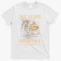 250 Years Patriotic Ship 1776-2026 250th Anniversary T-Shirt - White