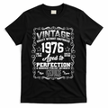 50th Birthday 1976 Vintage Quality Without Compromise Aged To Perfection Genuine T-Shirt - Black