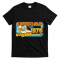 50th Birthday Awesome Since 1976 Retro Roller Skates  T-Shirt - Black