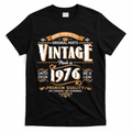 50th Birthday Age Perfectly Original Parts Vintage Made In 1976 Premium Quality T-Shirt - Black