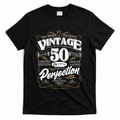 50th Birthday Est 1976 All Bark No Bite Vintage Birthday  T-Shirt - Black