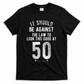 50th Birthday Gag Gift Idea 50 Year Old Joke T-Shirt - Black