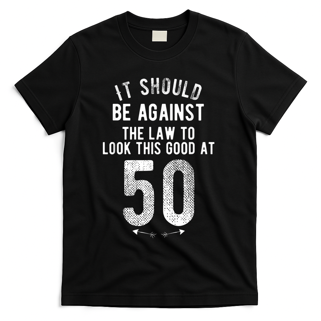 50th Birthday Gag Gift Idea 50 Year Old Joke T-Shirt - Black