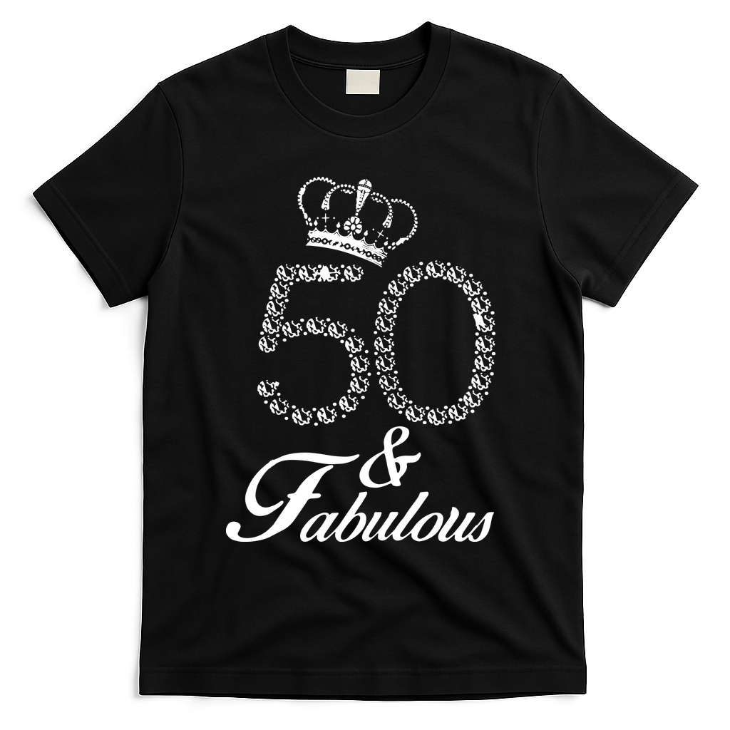 50th Birthday Gift Diamond 1968 For Women T-Shirt - Black