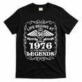 50th Birthday Life Begins At 50 Born In 1976 The Year Of Legends T-Shirt - Black