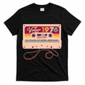 50th Birthday Vintage 1976 Limited Edition Cassette Tape T-Shirt - Black