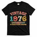 50th Birthday Vintage 1976 Limited Edition 50 Years Of Being Awesome T-Shirt - Black