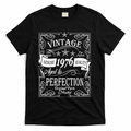 50th Birthday Vintage 1976 Genuine Quality Age To Perfection Original Parts Mostly T-Shirt - Black