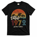 51st Birthday Vintage Limited Edition 1972 T-Shirt - Black