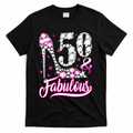 50 Years Old Gifts 50 & Fabulous 50th Birthday Pink Diamond T-Shirt - Black
