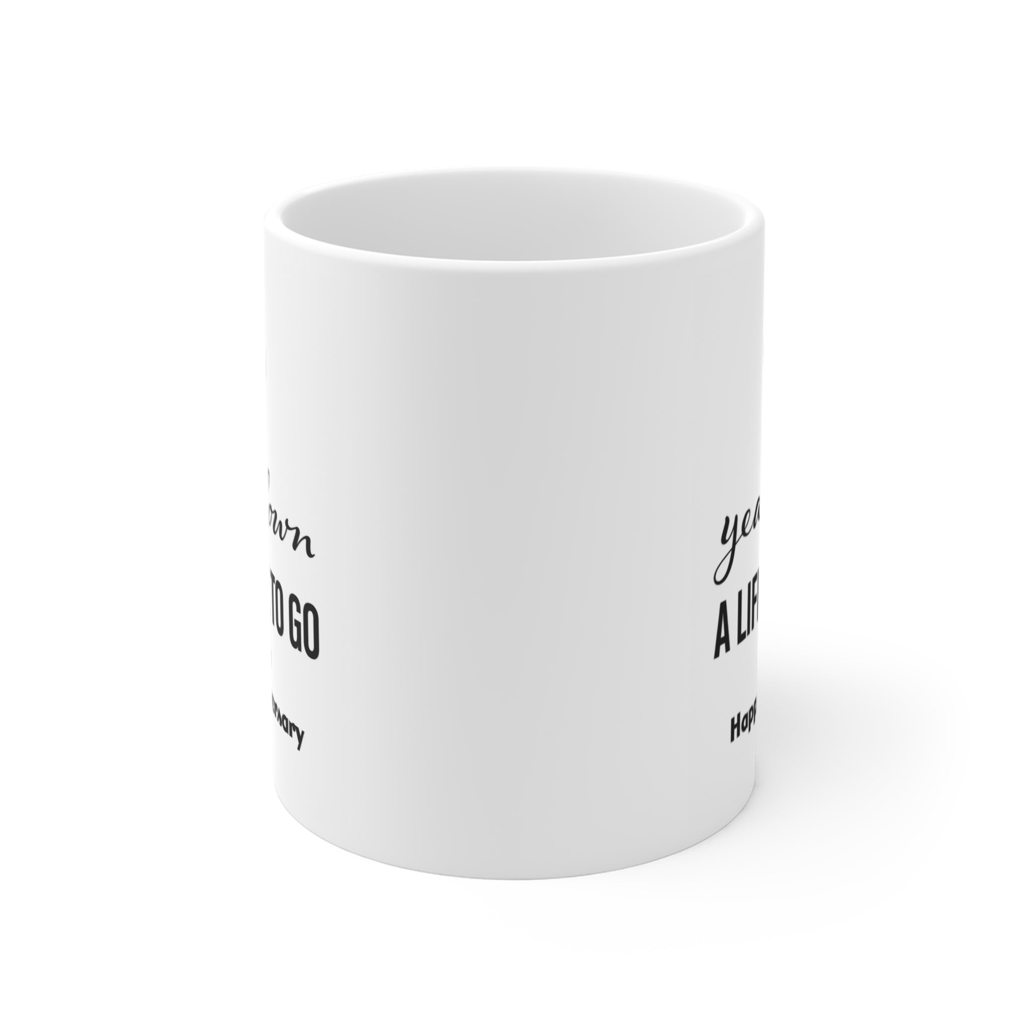 9th Anniversary Coffee Mug: 9 Years Down, Lifetime To Go