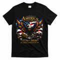 America 250th Anniversary 1776-2026 American Eagle T-Shirt - Black