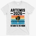 Artemis 2026 Return To The Moon T-Shirt - White