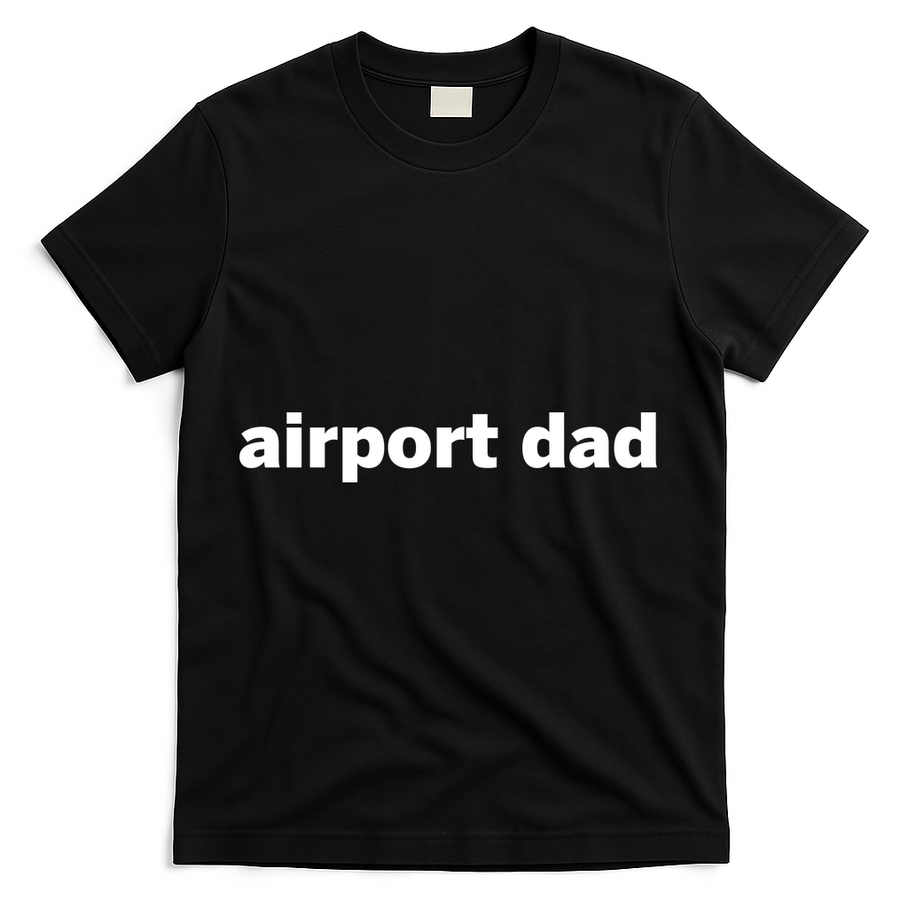 Airport Dad T-Shirt - Black