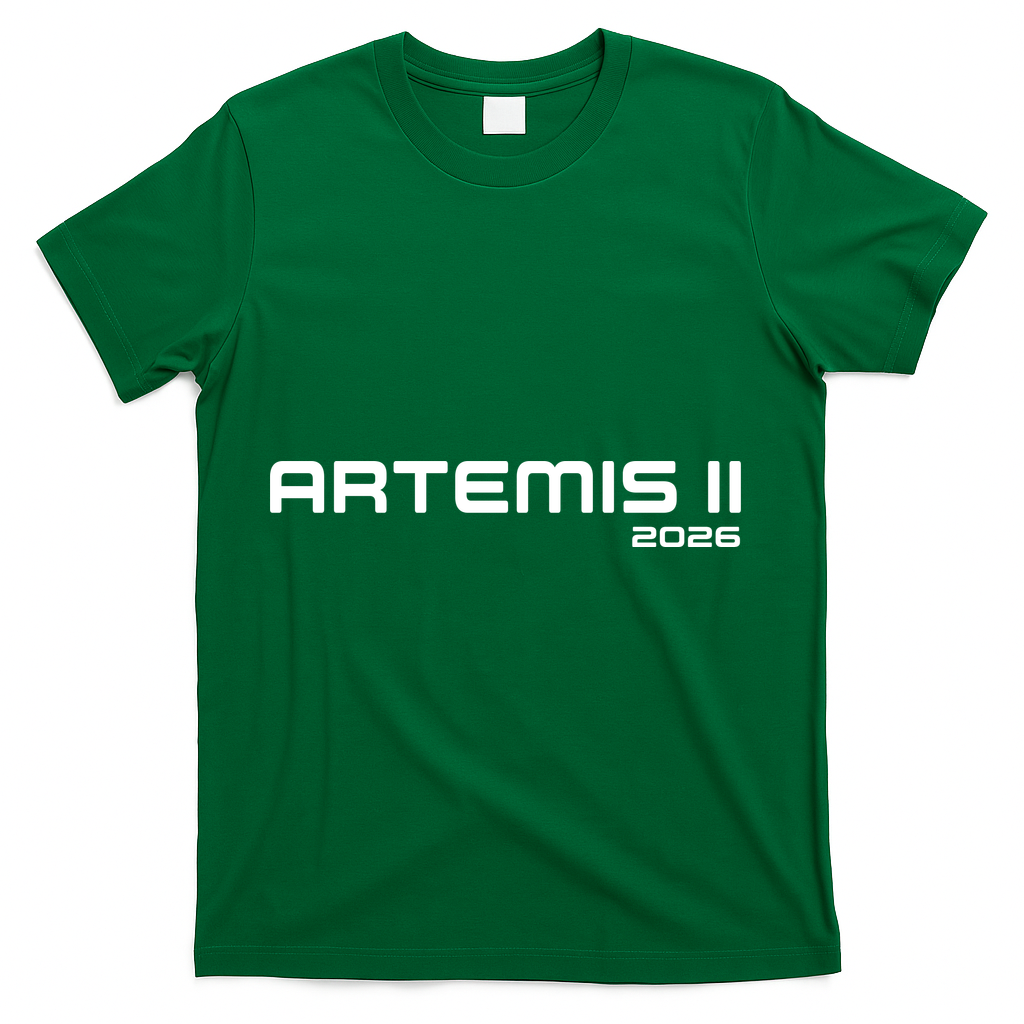 Artemis II 2026 T-Shirt - Green