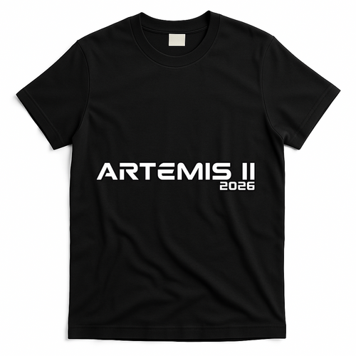 Artemis II 2026 Launch Back To The Moon T-Shirt - Black