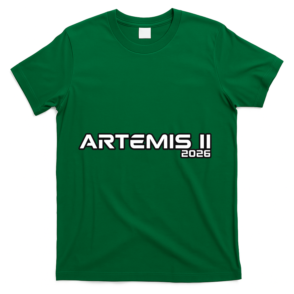 Artemis II 2026 Launch Back To The Moon T-Shirt - Green