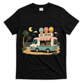 Arcade Ice Cream Truck Retro Summer 1980s T-Shirt - Black