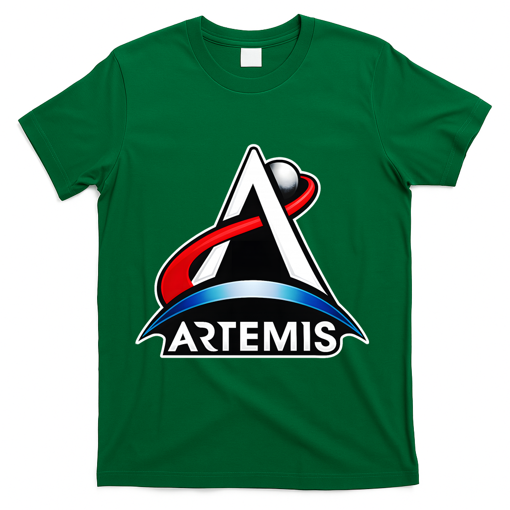 Artemis Program Space Logo T-Shirt - Green