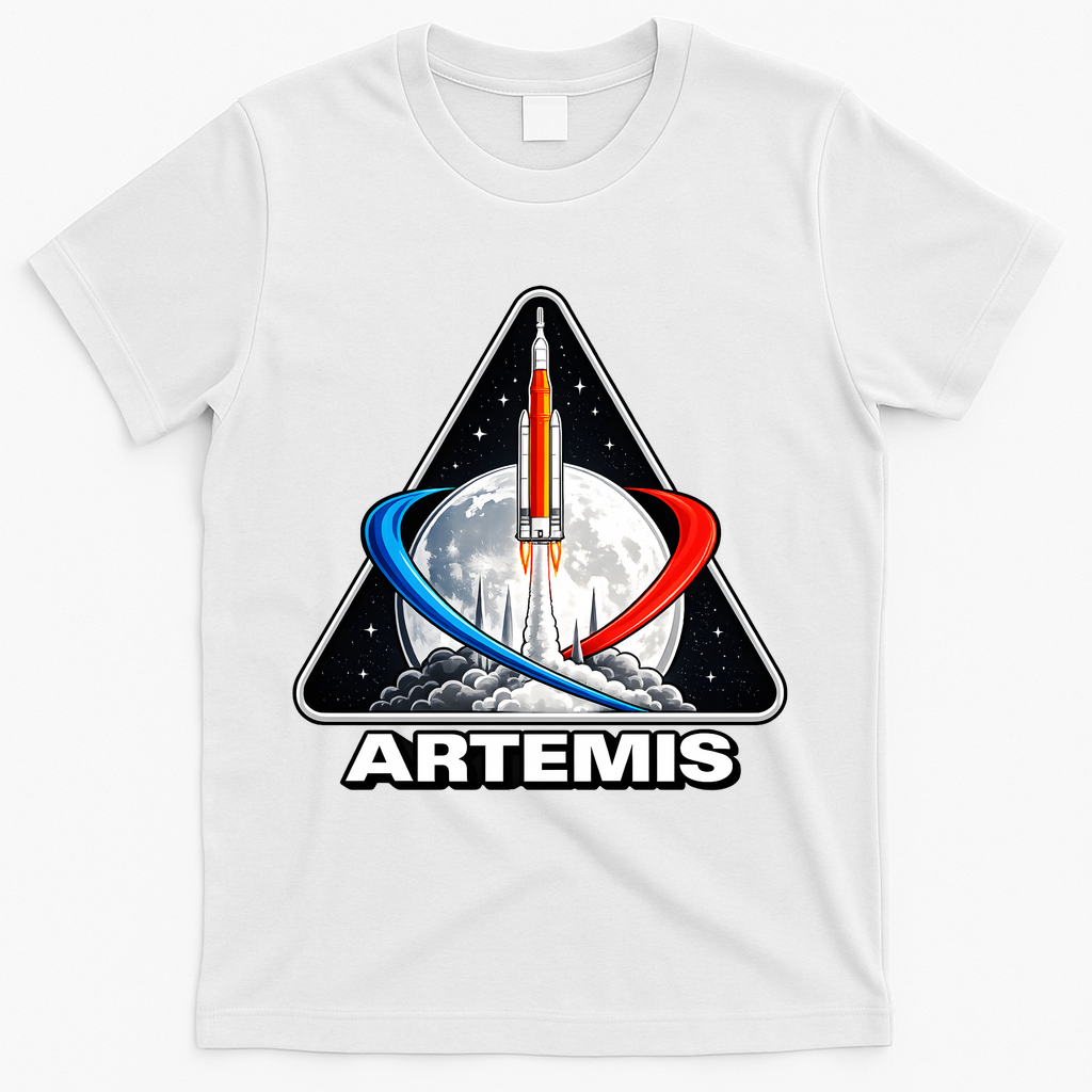Artemis To The Moon T-Shirt - White