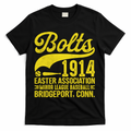 Bridgeport Bolts Connecticut Vintage Baseball Team T-Shirt - Black