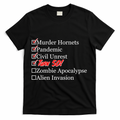 Funny Birthday In Quarantine Checklist 50th Birthday T-Shirt - Black