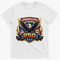Celebrate America 250th Birthday American Strong 250 Eagle Emblem T-Shirt - White