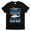 Classic American UH-60 Black Hawk Helicopter T-Shirt - Black