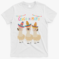 Cinco De Mayo Llama Fiesta T-Shirt - White