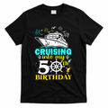 Cruising Into My 50th Birthday 50 Year Old Cruise Birthday T-Shirt - Black