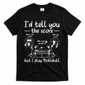 Confused Pickleball Player Funny Pickleball T-Shirt - Black