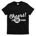 Cheers To 50 Years Birthday T-Shirt - Black