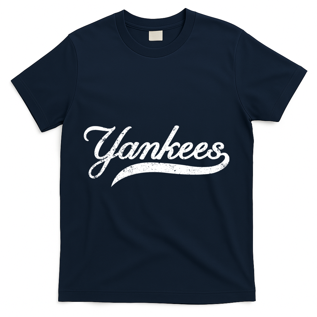 Classic Yankees Vintage Retro T-Shirt - Navy
