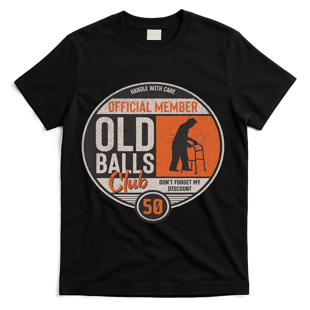 Don't Forget My Discount Funny Senior Citizen 50th Birthday T-Shirt - Black