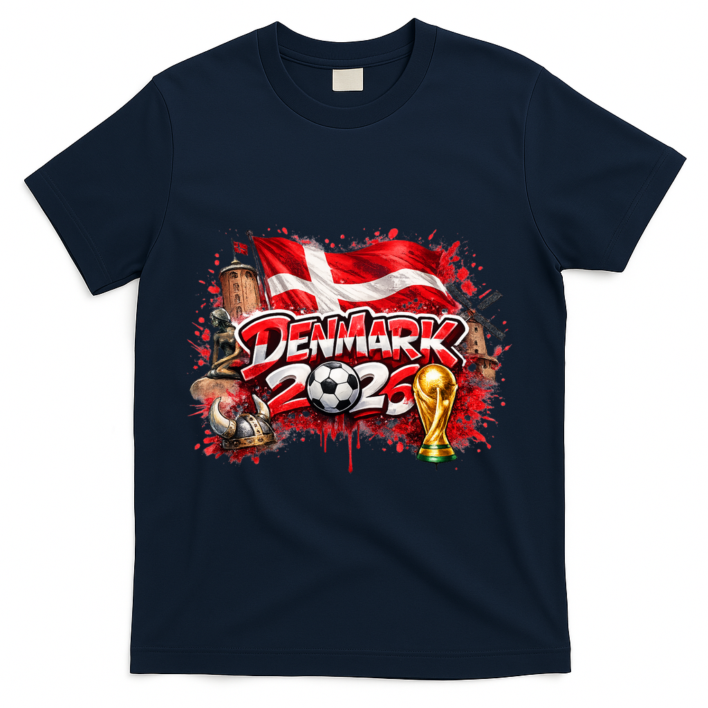 DENMARK North America Soccer Tournament 2026 T-Shirt - Navy