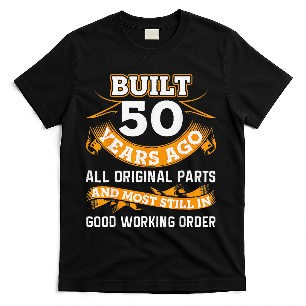 Funny 50th Birthday Shirts 50 Years Old Gifts T-Shirt - Black