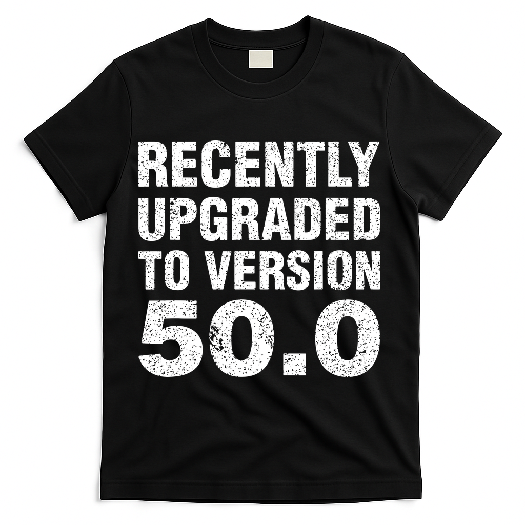 Funny 50 Years Old Joke 50th Birthday Gag Gift T-Shirt - Black