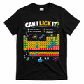 Funny Can Lick It Science Theme Periodic Table Humor T-Shirt - Black
