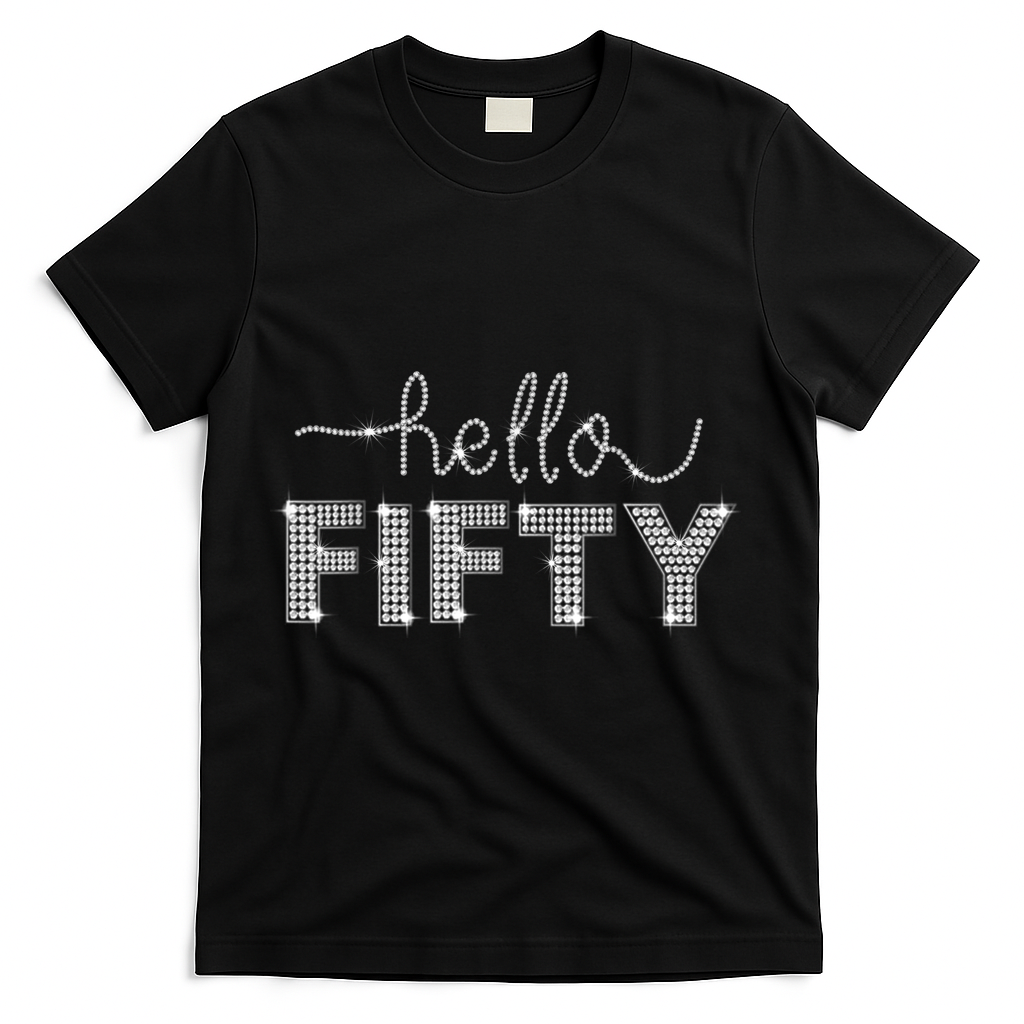 Fifty EST 1973 Born In 1973 50th Birthday T-Shirt - Black