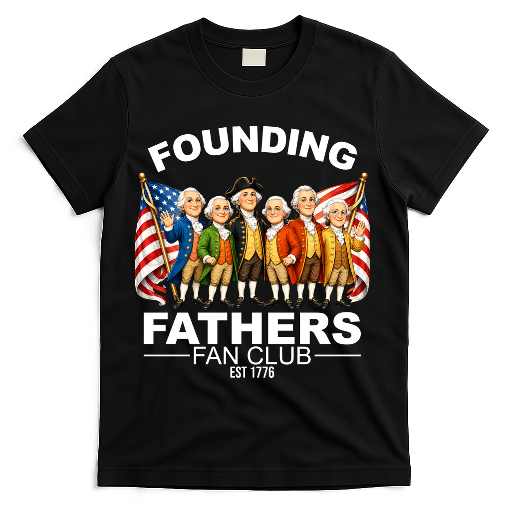 Founding Fathers Fan Club T-Shirt - Black