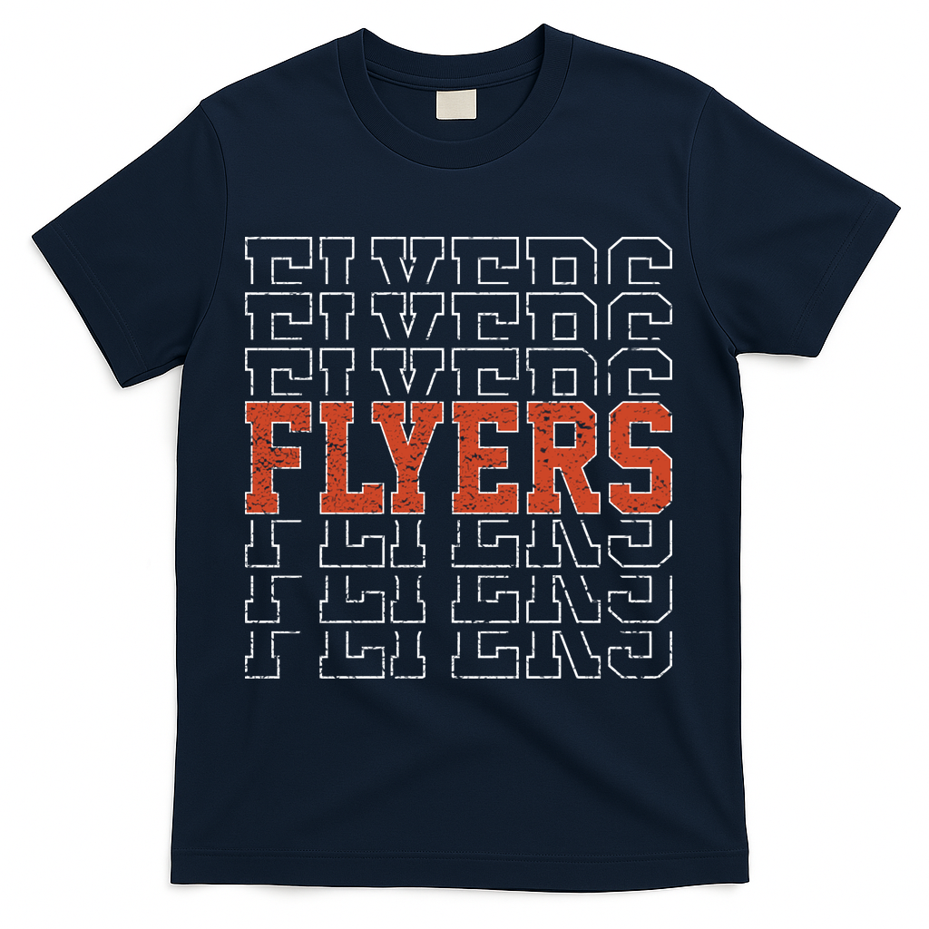 Flyers Vintage T-Shirt - Navy