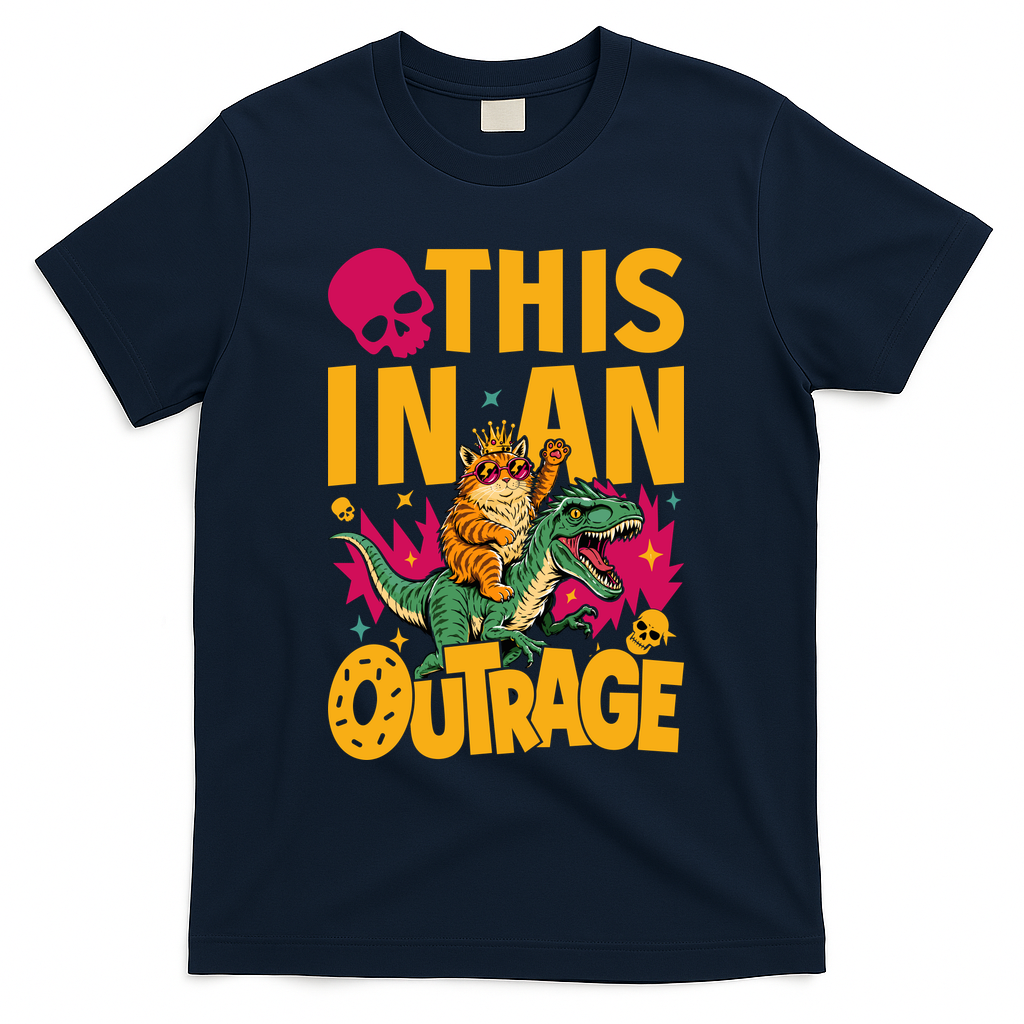 Goddammit Donut Book Lover This In An Outrage T-Shirt - Navy