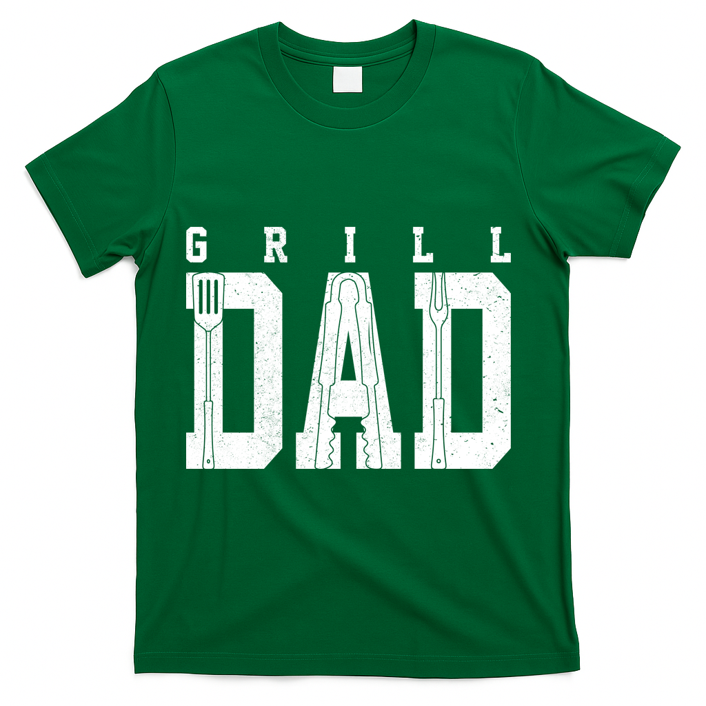 Grill Dad Father's Day T-Shirt - Green