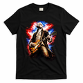 George Washington Playing Guitar T-Shirt - Black