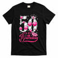It's My 50th Birthday Queen 50 Years Old Shoes Crown Diamond T-Shirt - Black